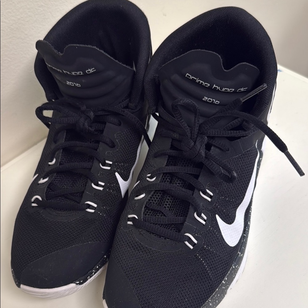 Black and White High-Top Sneakers